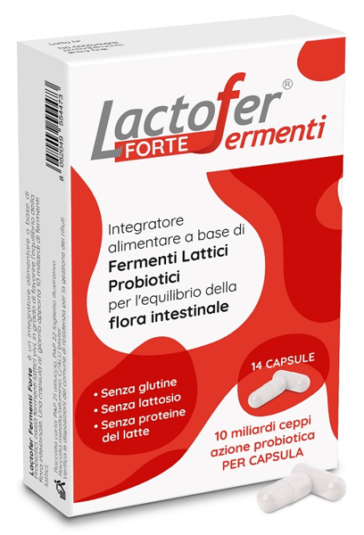 Lactofer Dorte Integratore di Fermenti Lattici Probiotici 14 Capsule