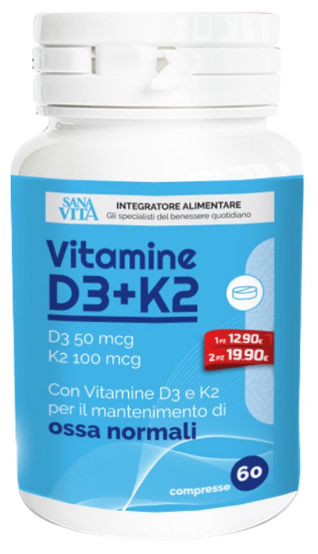 Sanavita Vitamina D3 + K2 60 Compresse