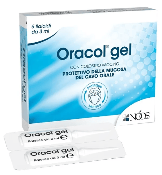 Oracol Gel 6 fialoidi Coadiuvante per la Protezione della Mucosa del Cavo Orale e delle Gengive in caso di Irritazioni