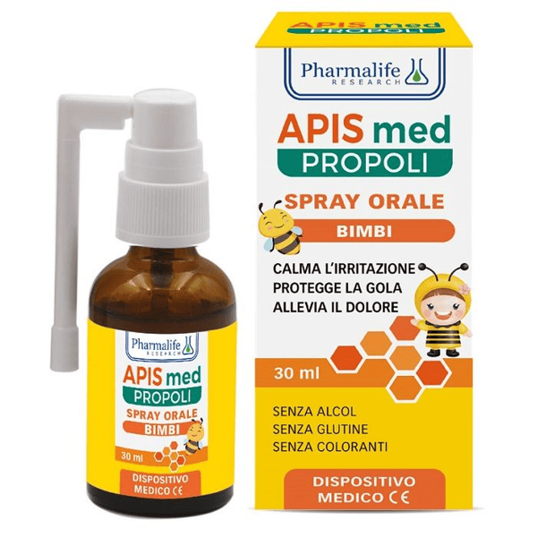 Pharmalife Research APIS med Propoli Spray Orale Bimbi Dispositivo Medico, 30ml