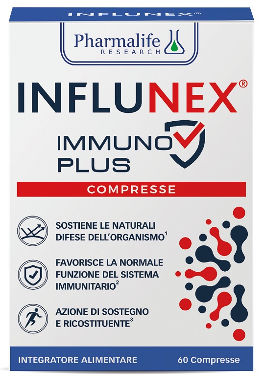 Pharmalife Research Influnex - Immuno Plus Integratore Difese, 60 compresse — confronto prezzi