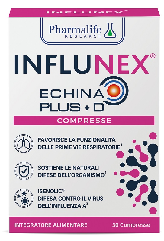 Pharmalife Research Influnex - Echina Plus D Integratore Difese Immunitarie, 30 compresse — confronto prezzi