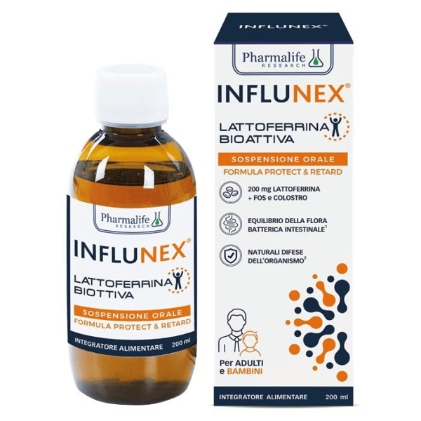 Influnex Lattoferrina 200 ml Integratore Difese Immunitarie
