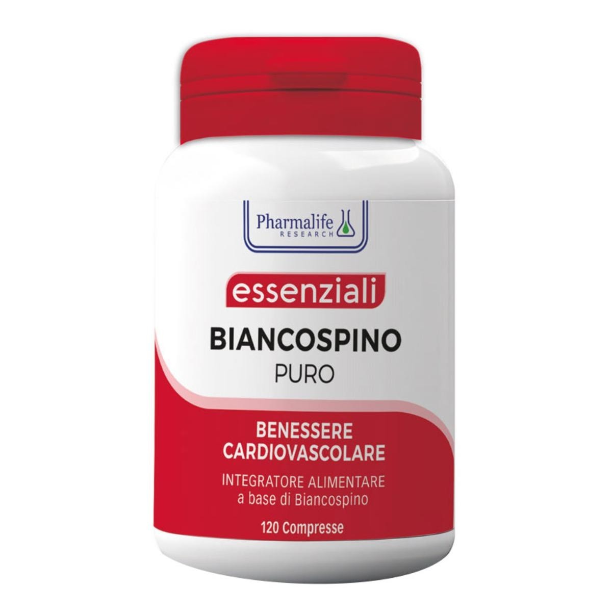 Pharmalife Research Biancospino Puro Integratore Cardiovascolare 120 Compresse