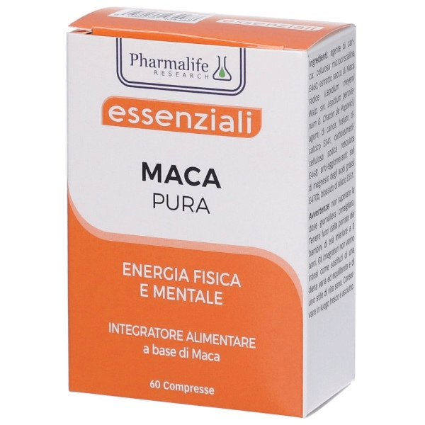 PharmaLife Essenziali Maca Pura Integratore Per Energia Fisica e Mentale 60 Compresse