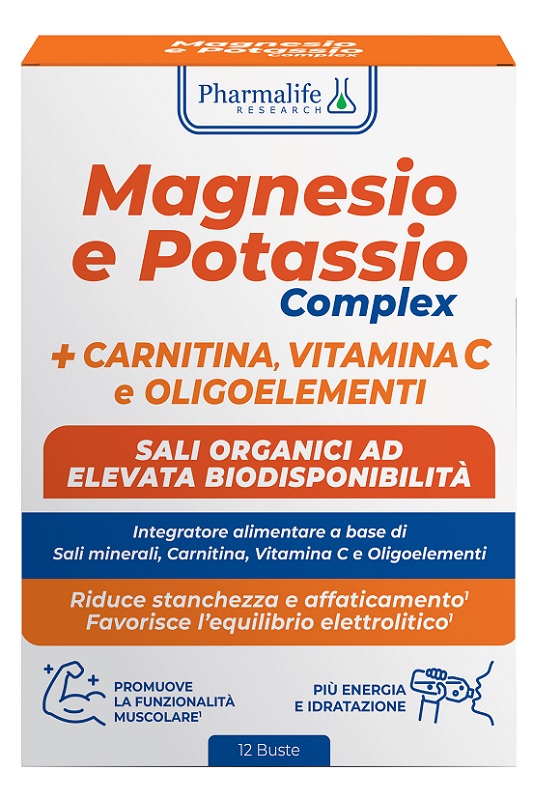 Pharmalife Research Magnesio e Potassio Complex Integratore Alimentare, 12 bustine — confronto prezzi