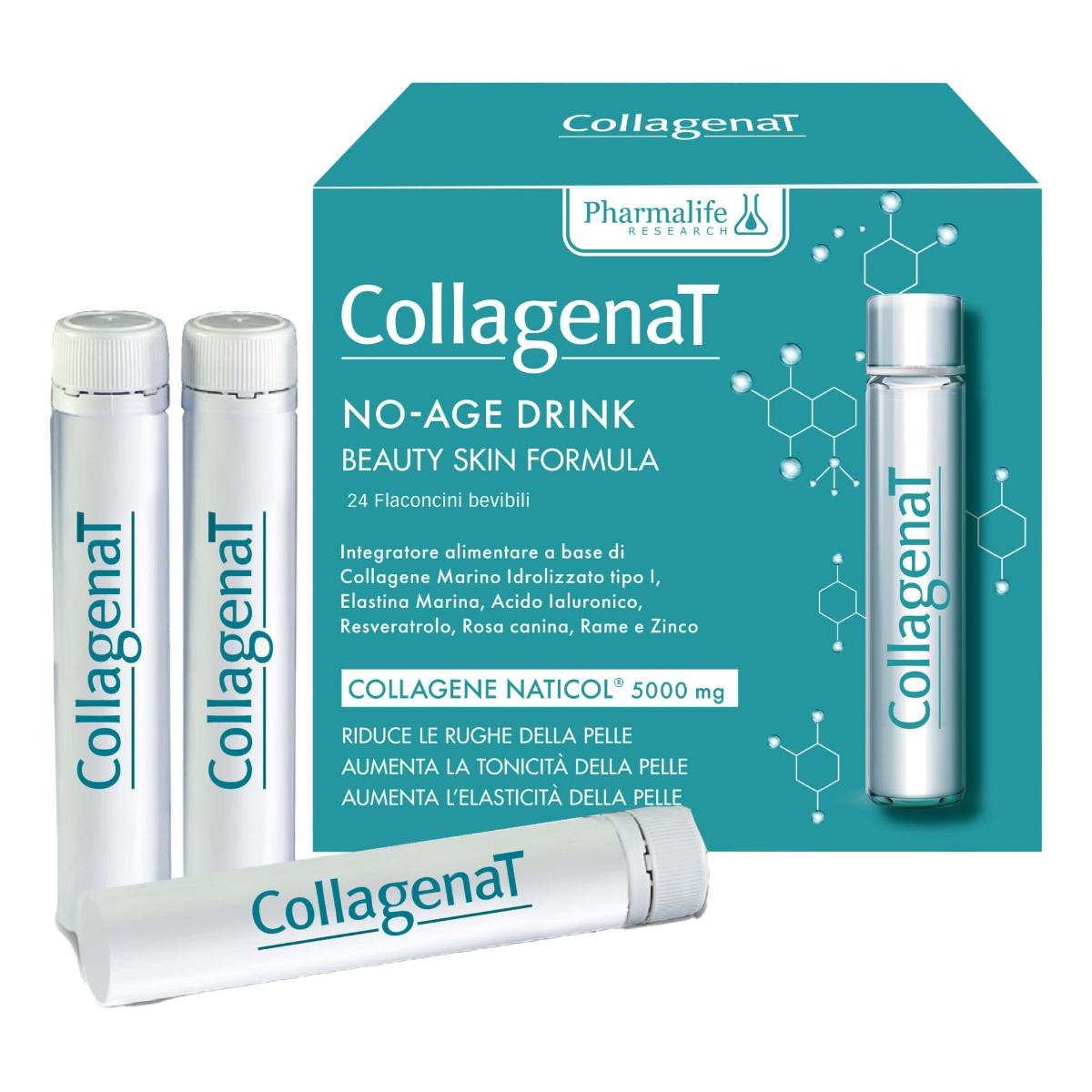 Collagenat No-age Drink Integratore Per Il Benessere Della Pelle 24 Flaconcini Da 25ml — confronto prezzi
