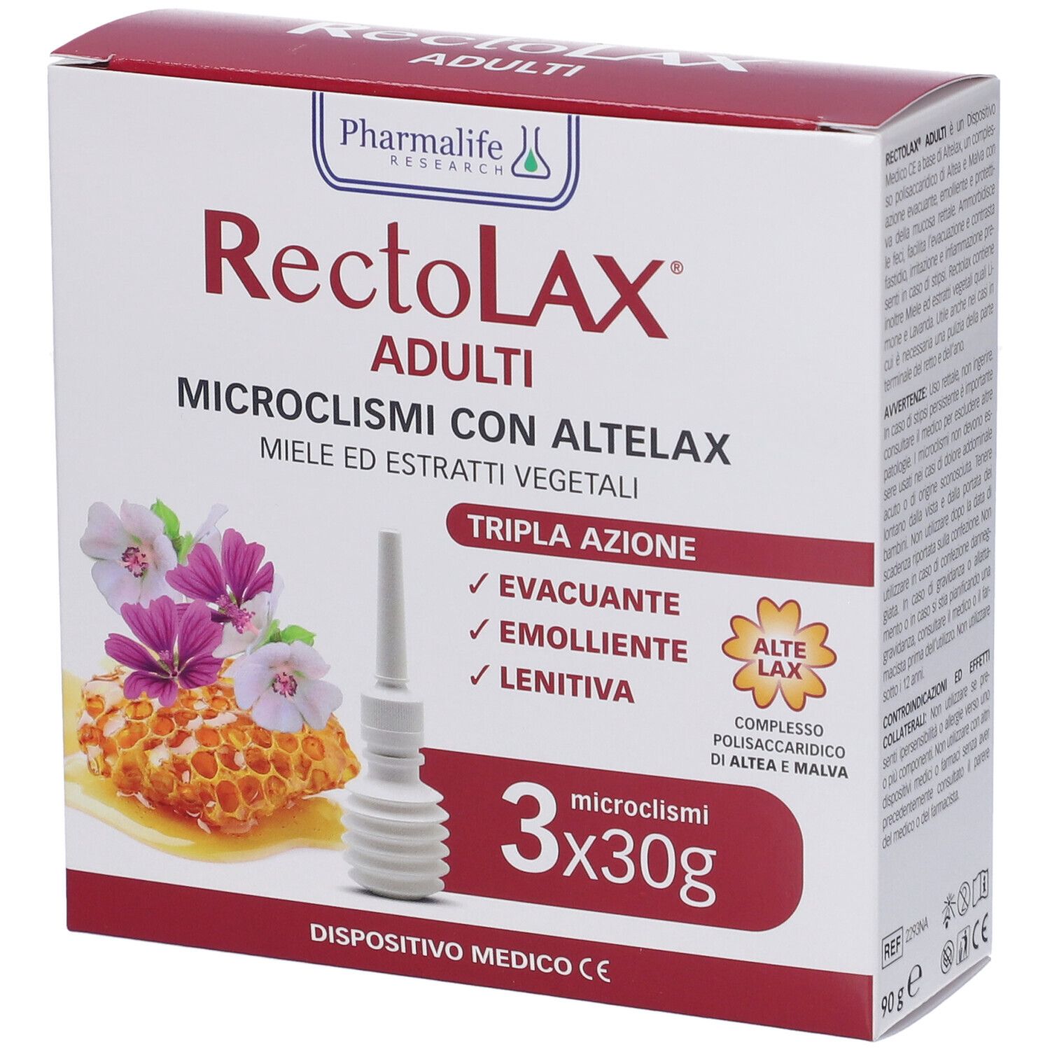 Rectolax Microclisma Adulti 30 gr 3 Pezzi 3x30 g Clistere