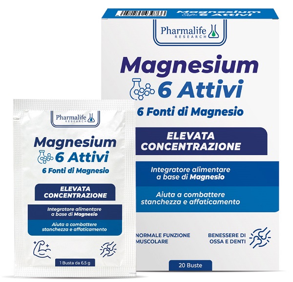 Magnesium 6 attivi 20 bustine senza glutine — confronto prezzi