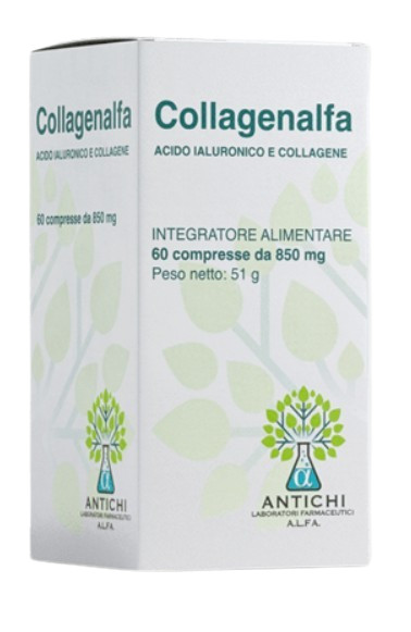 Collagenalfa 60 Compresse Integratore Alimentare per Articolazioni e Pelle - Antichi Laboratori Farm