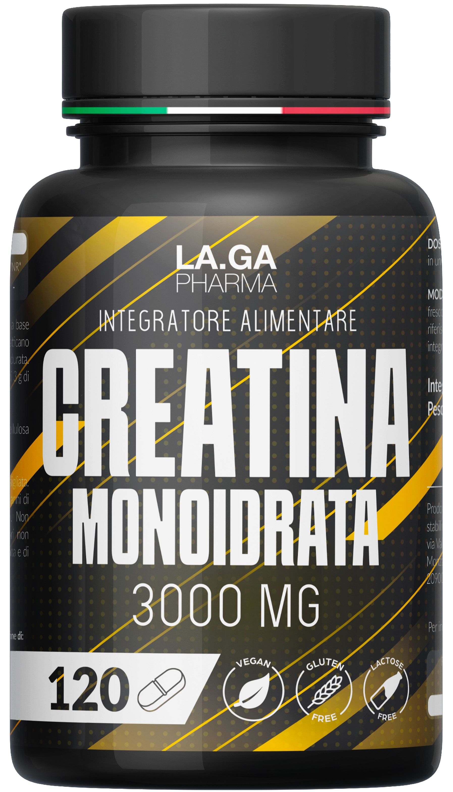 LA.GA© Creatina Monoidrata 120 Compresse di Pura St