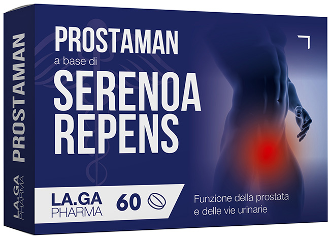 LA.GA Prostaman © Serenoa Repens (Saw Palmetto) + Zucca – Integratore Prostata 60 Cpr St