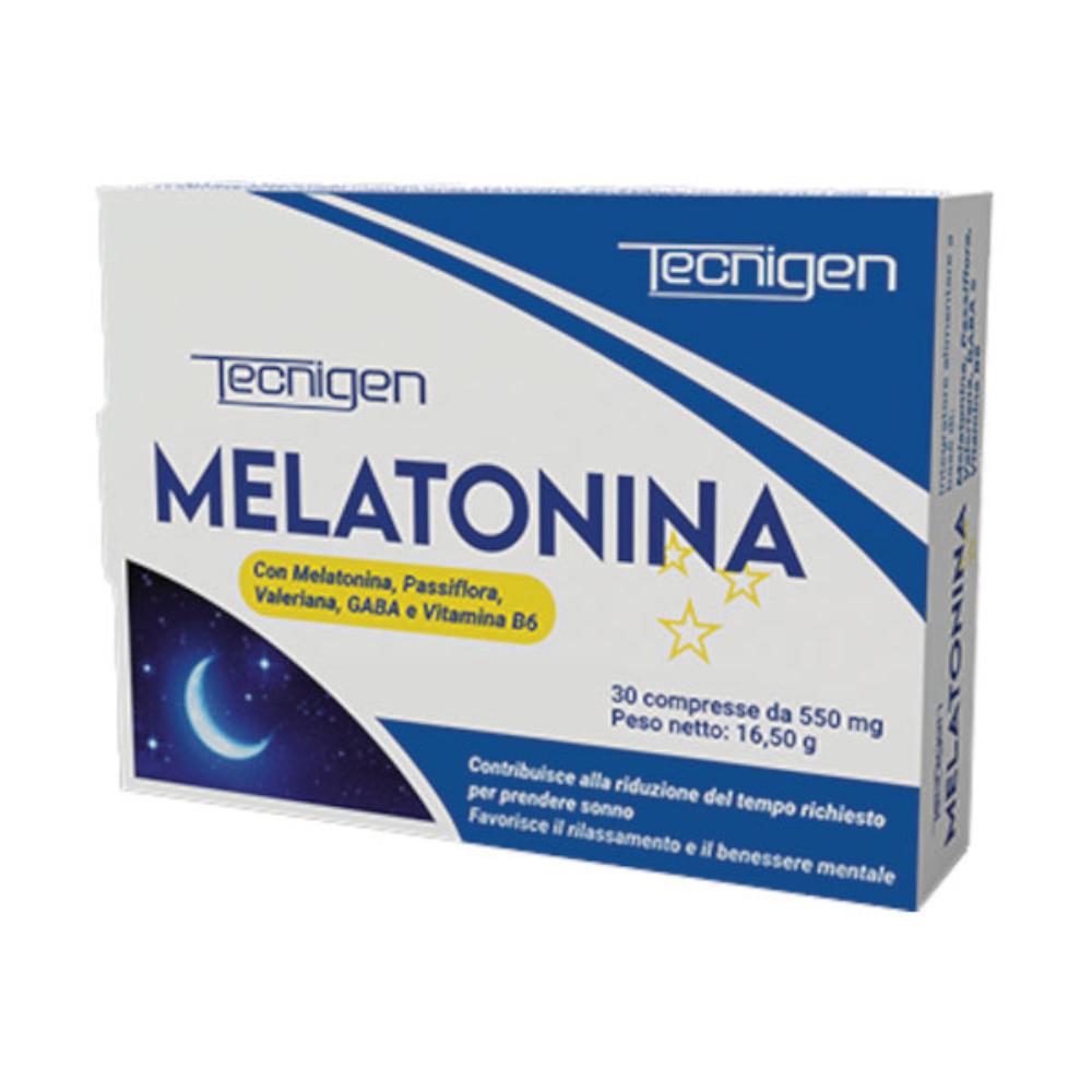 Tecnigen Melatonina Integratore Per La Regolazione Del Sonno 30 Compresse