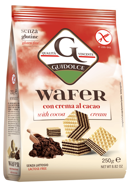 Wafer Con Crema Al Cacao 250 G g