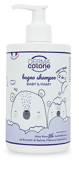 Dermacotone bagno shampoo 2 in 1 corpo e capelli baby &amp; mamy 500 ml