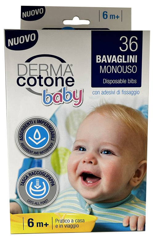 Dermacotone baby bavaglini monouso 36 pezzi — confronto prezzi