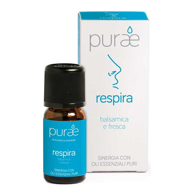 Purae Sinergia Respira | Oli Essenziali Balsamici Decongestionanti | 10ml