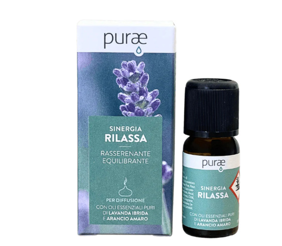 Purae Sinergia Rilassa Oli Essenziali, 10 ml
