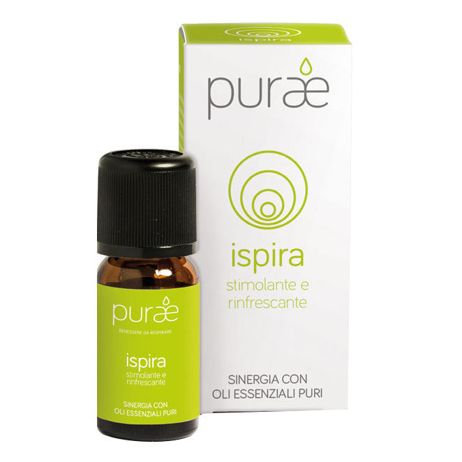 Purae Sinergia Ispira | Oli Essenziali Stimolante e Rinfrescante | 10ml