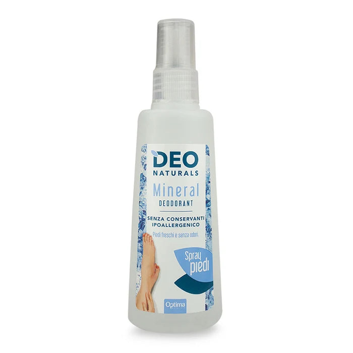 Optima Naturals Deo Naturals - Deodorante Spray Piedi Ipoallergenico, 100ml