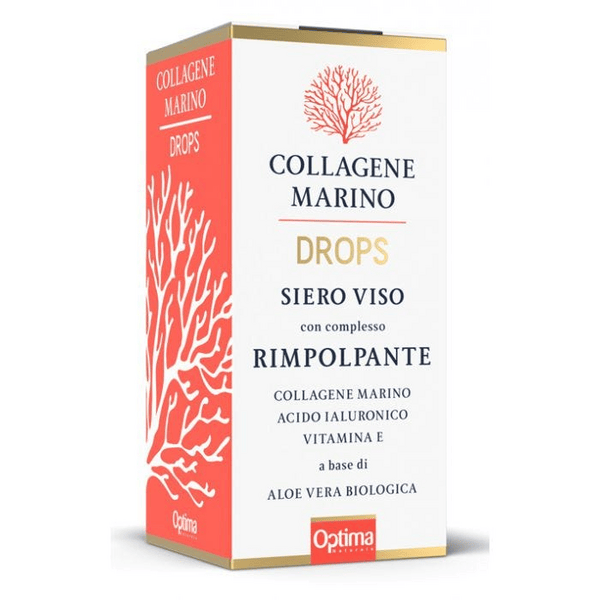Optima Naturals Collagene Marino Drops Siero Viso Rimpolpante 30 ml