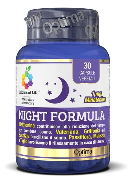 Optima Colours of Life Night Formula Integratore 30 Capsule Vegetali — confronto prezzi