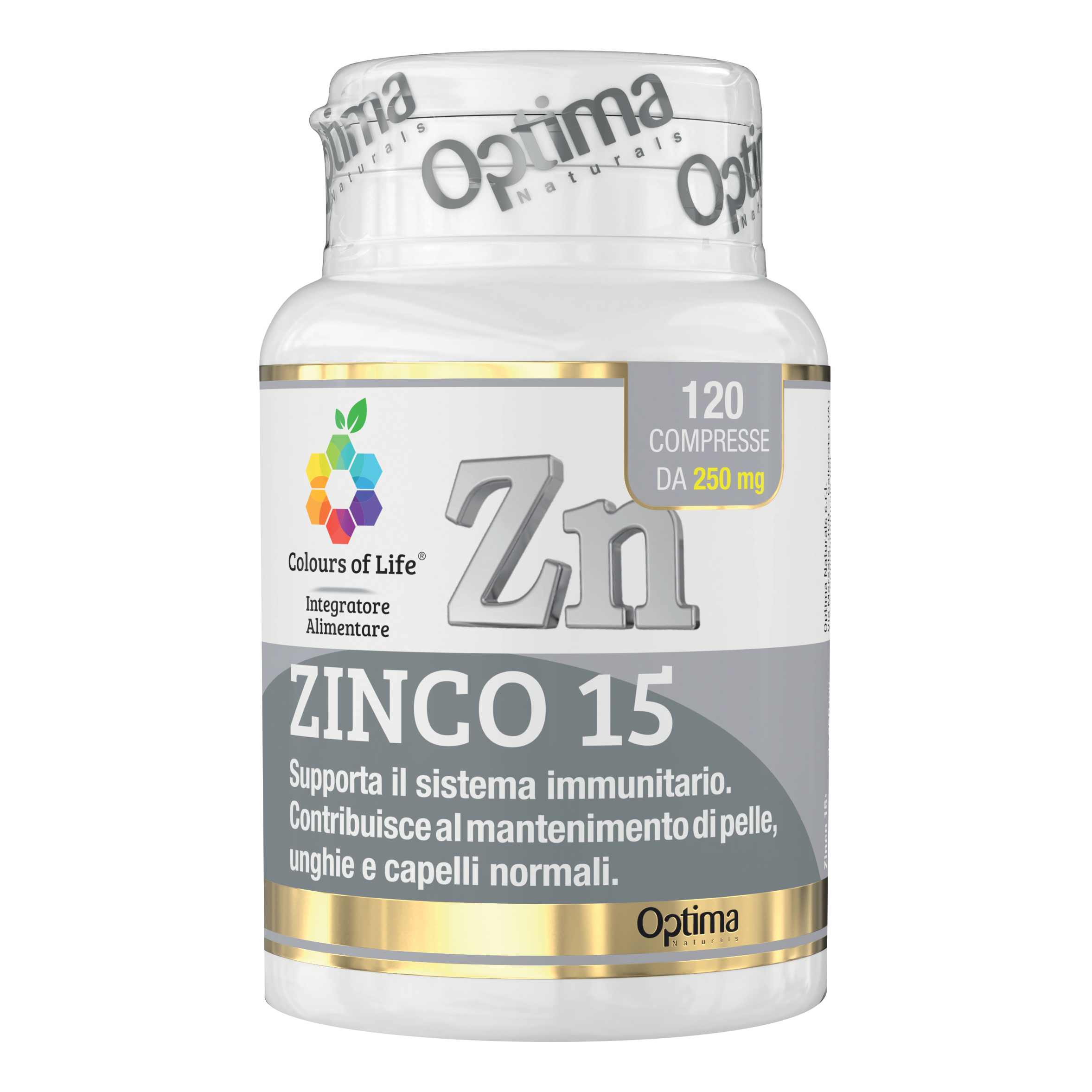Zinco Zn 15 Integratore Minerale Per Il Benessere Della Pelle Unghie E Capelli 120 Compresse