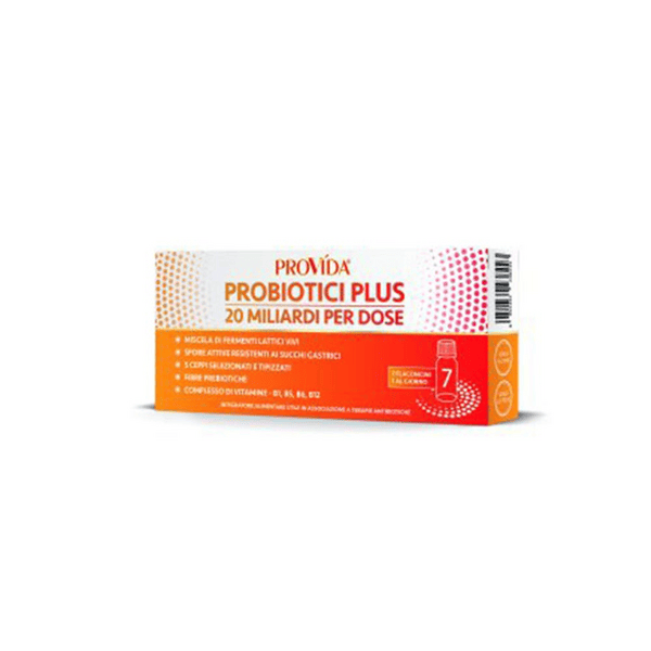 Provida Probiotici Plus 20 Miliardi Per Dose Integratore Fermenti Lattici 7 Flaconcini Da 8 ml — confronto prezzi