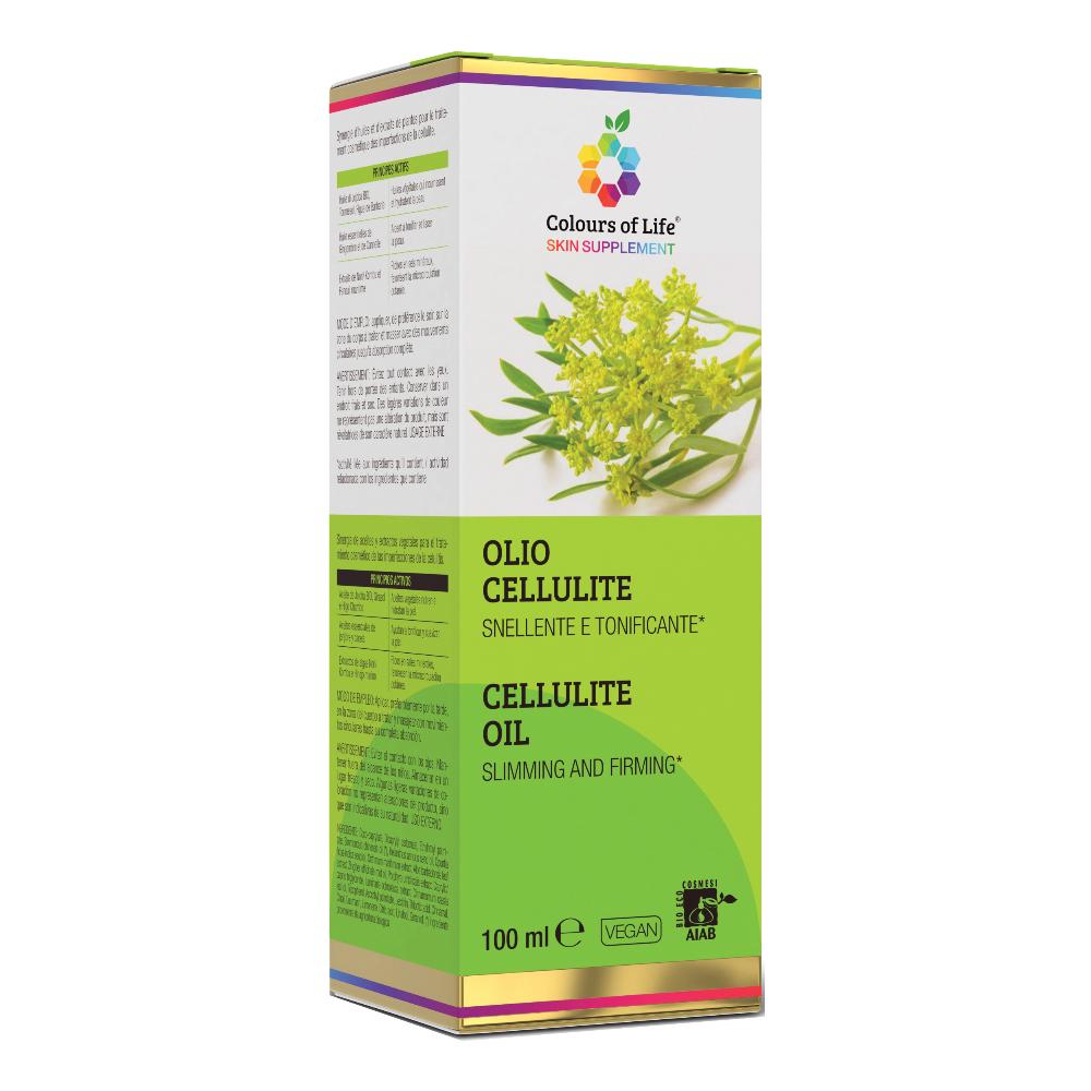 Optima Naturals Colours Of Life - Olio Cellulite Snellente Tonificante, 100ml