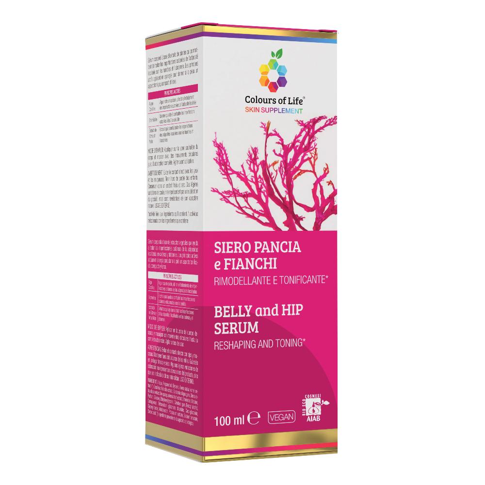Optima Naturals Colours Of Life - Siero Pancia e Fianchi Rimodellante, 100ml