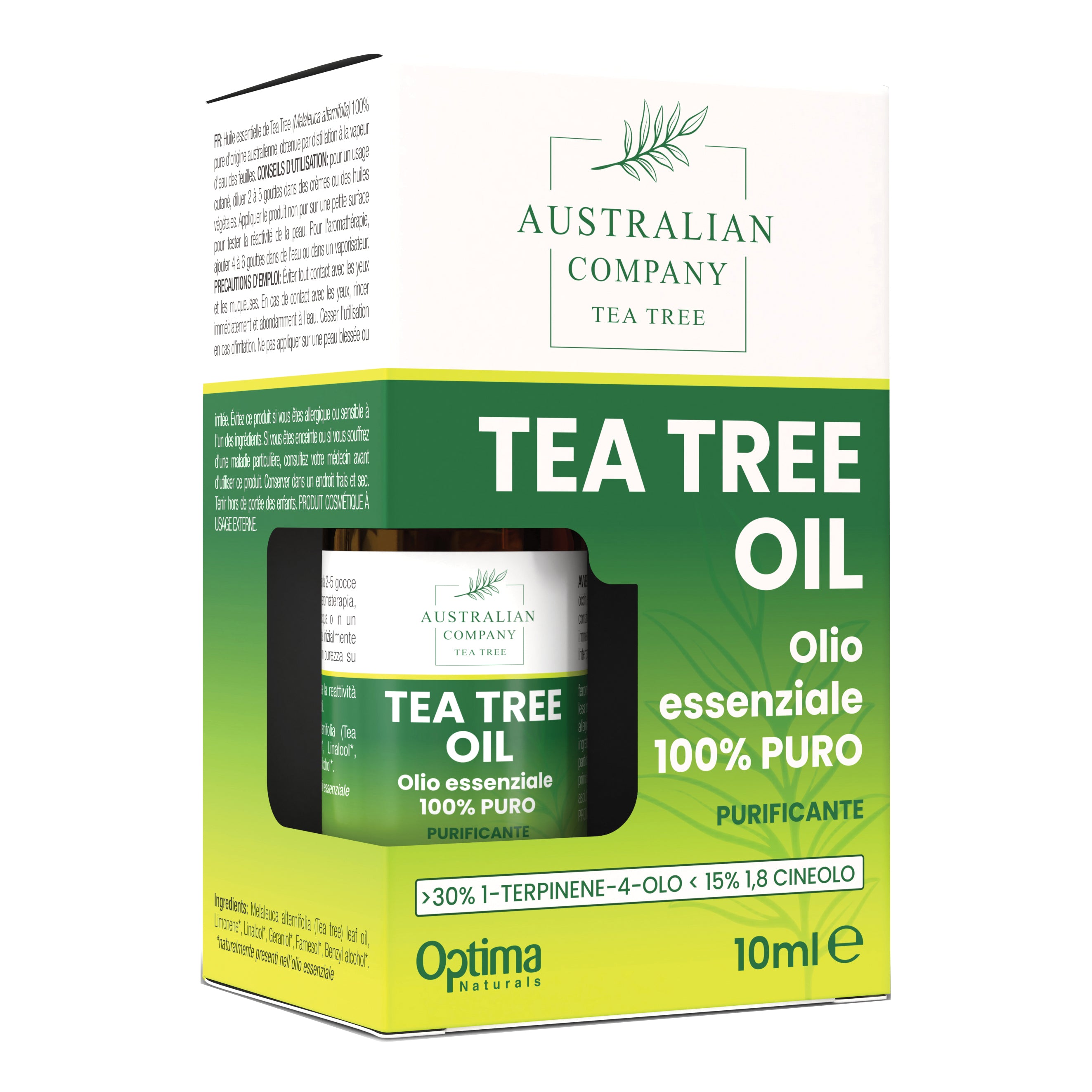 Optima Naturals Australian Company Tea Tree - Olio Essenziale, 10ml — confronto prezzi