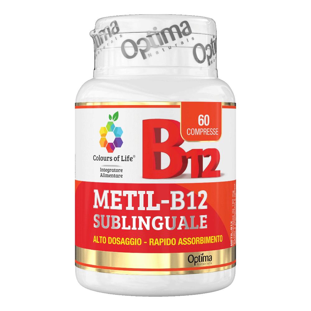 Colours Of Life Metil-b12 Sublinguale Integratore Tonico E Per Il Benessere Cerebrale 60 Compresse