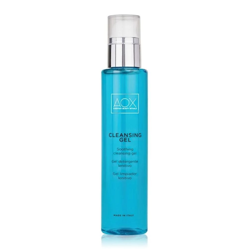 AOX Cleansing Gel Detergente Delicato e Lenitivo per il Viso, 200ml