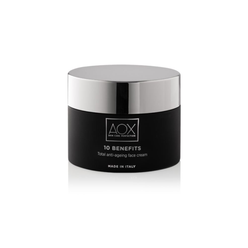 AOX Ten Benefits Crema Viso Anti Età, 50ml