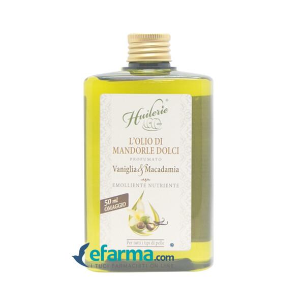 Huilerie Olio Di Mandorle Dolci Vaniglia E Macadamia Emolliente e Nutriente Corpo 300 ml