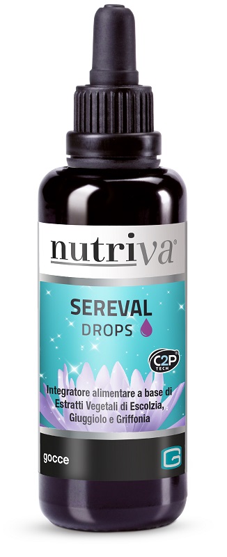 Nutriva Sereval Drops | Gocce Rilassanti con Escolzia Griffonia Giuggiolo | 50ml