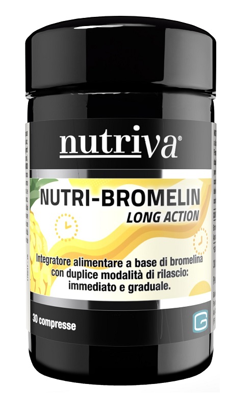 Nutriva Nutri Bromelin Long Action per Drenaggio Liquidi e Microcircolo 30 Compresse — confronto prezzi