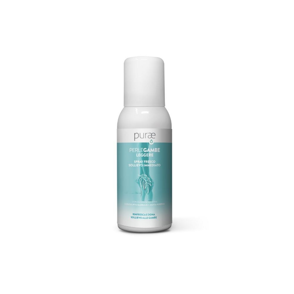 Purae Gambe Leggere - Spray Gambe Fresco Sollievo Immediato, 60ml