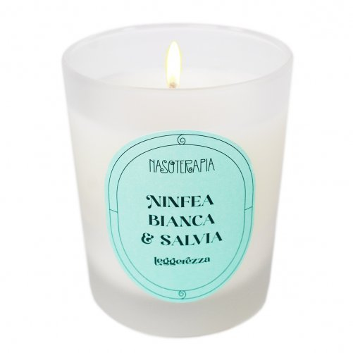 Hp italia nasoterapia candela profumata ninfea bianca e salvia 180 g