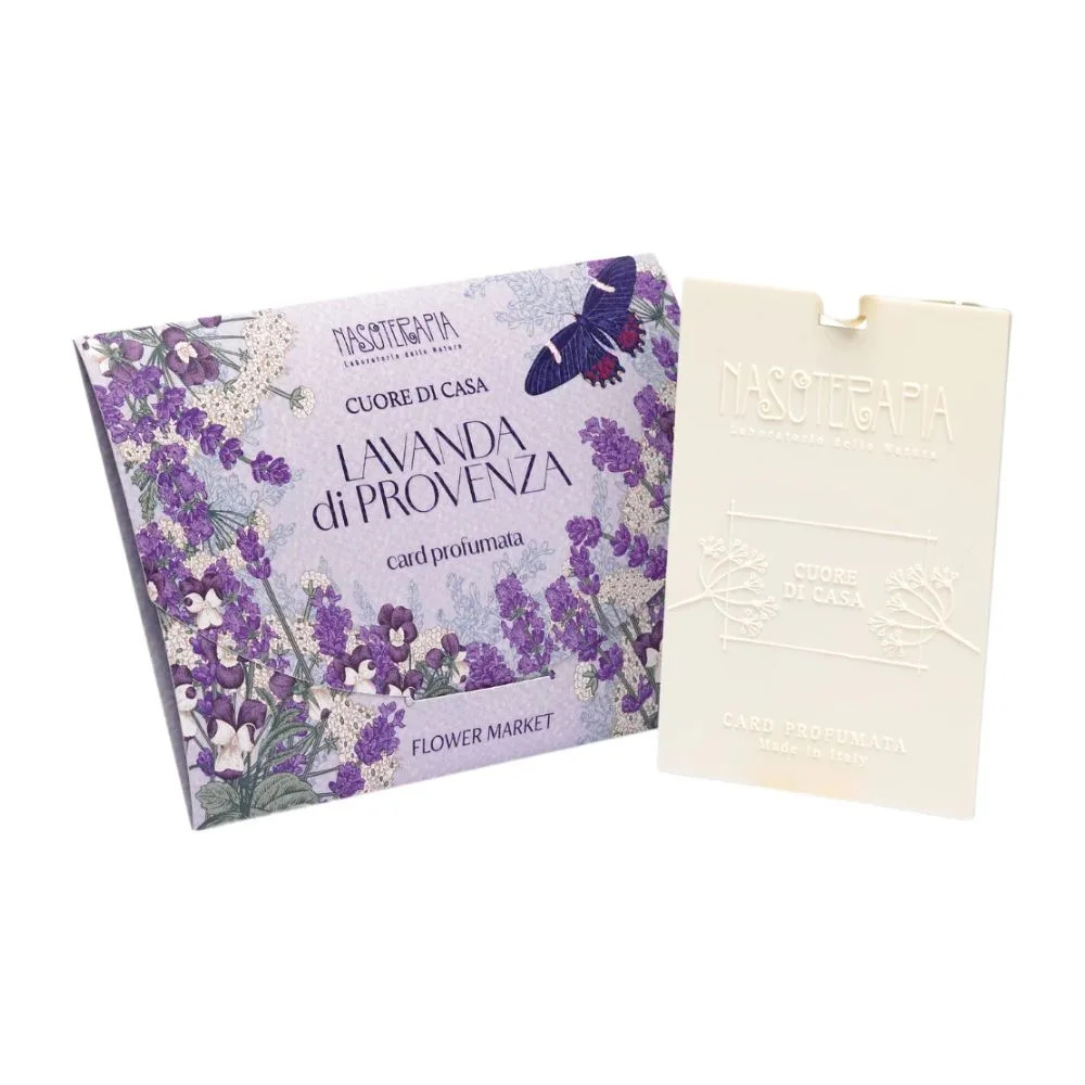 Nasoterapia - Cuore di Casa Flower Market Card Profumate Lavanda Confezione 1 Pezzo