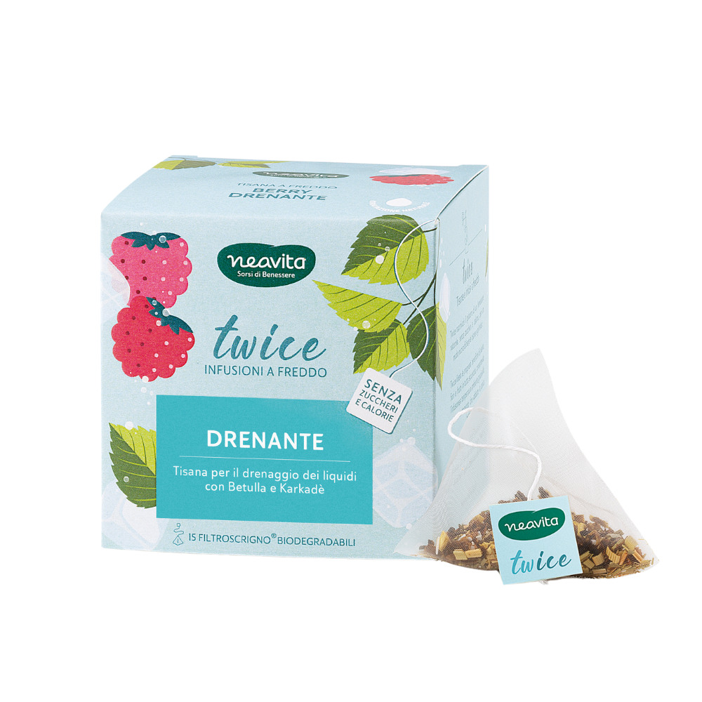 Neavita Twice Tisana Drenante | Drenaggio Liquidi | 15 Filtroscrigno