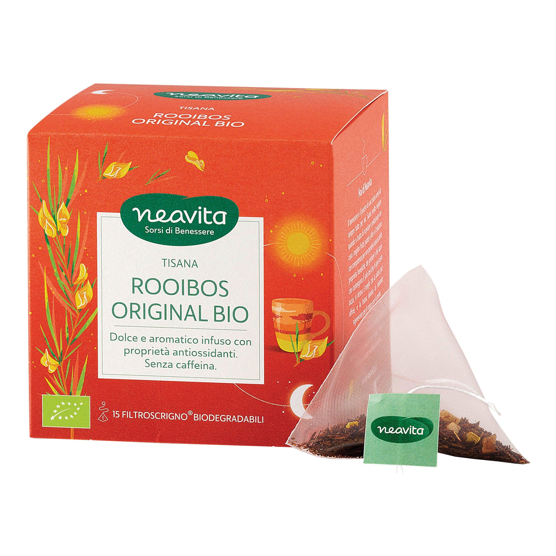 Tisana Rooibos Neavita | Infuso Bio Senza Caffeina | 15 Filtroscrigno