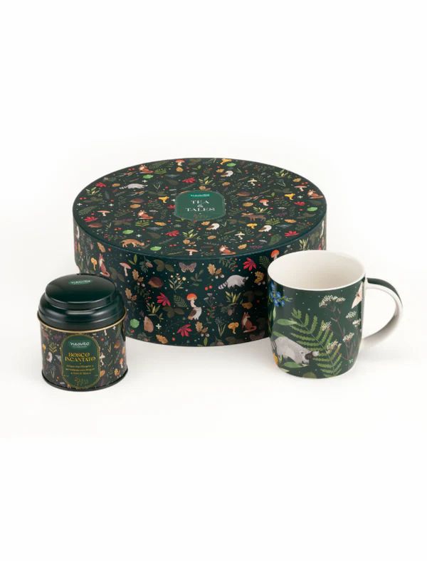 Neavita - Tea & Tales Cofanetto Tondo Tazza + 6 Filtroscrigno Tisana Bosco Incantato 400 ml