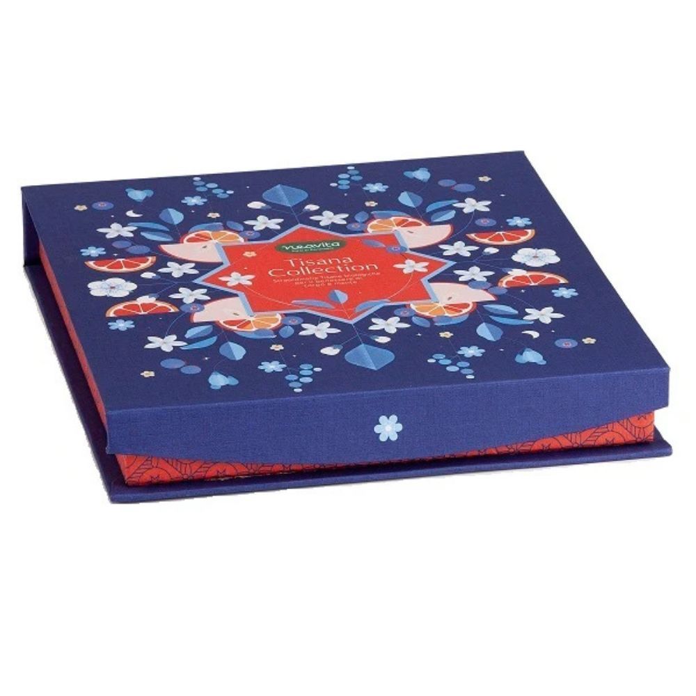 Neavita - Cofanetto BIO Blu 9 scomparti con 27 Tisane in filtro assortite 55,5 g