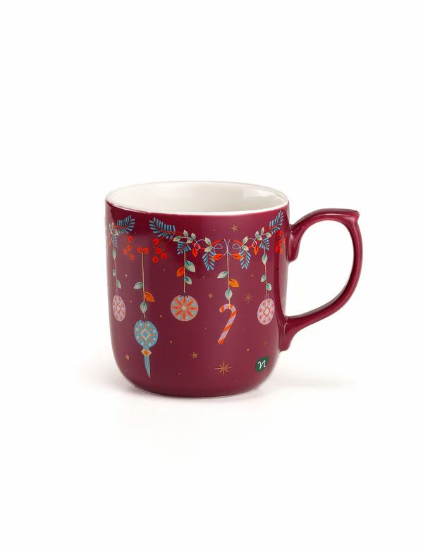 Neavita Mug Tazza in New Bone China Natale Rossa, 400ml