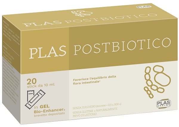 Plas Postbiotico Integratore Per L'equilibrio Della Flora Batterica Intestinale 20 Stick Pack — confronto prezzi