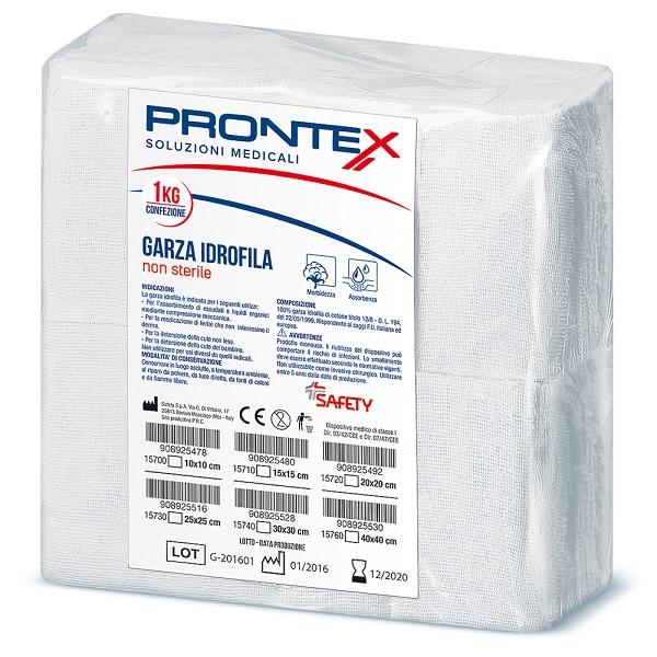 Safety Texil Garza Cotone 20x20 cm 1 kg