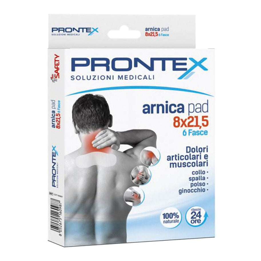 Prontex Arnica Pad Fasce Per Fastidi Articolari E Muscolari 8 X 21,5cm 6 Fasce