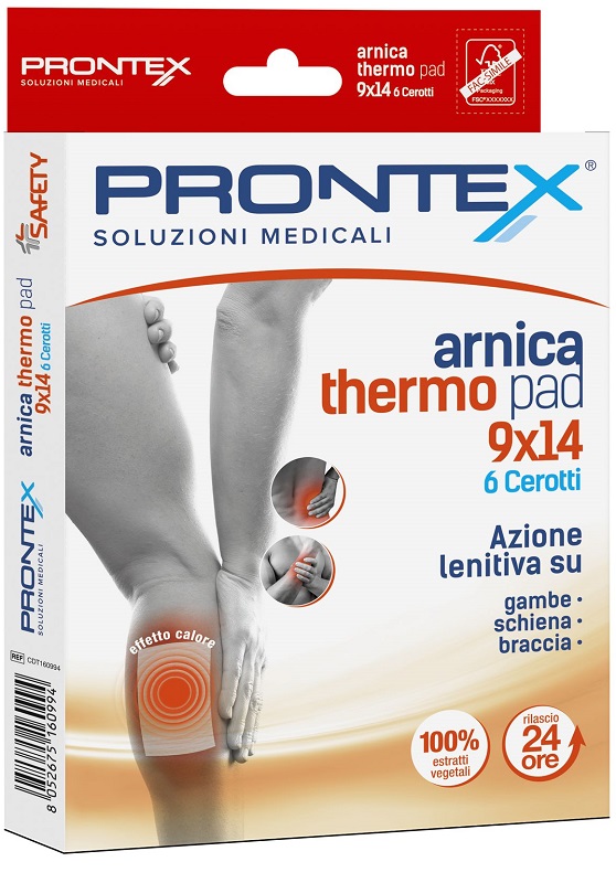 Prontex Arnica Thermo Pad Cerotti Per Dolori Articolari E Muscolari 6 Pezzi 9x14