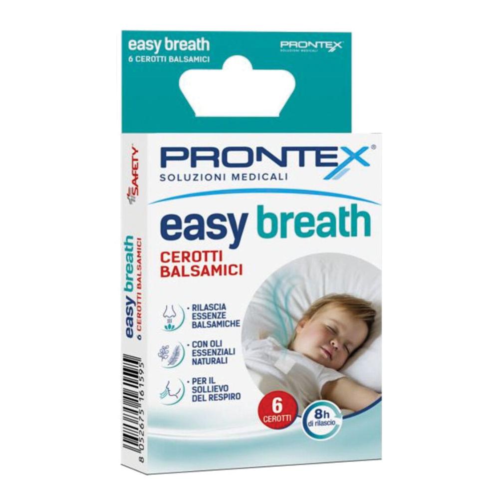 Prontex Easy Breath Cerotti Balsamici da Applicare sugli Abiti, 6 Pezzi